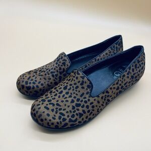 Dansko Olivia calf hair leopard loafer shoes women's 41 US 10 - 10.5